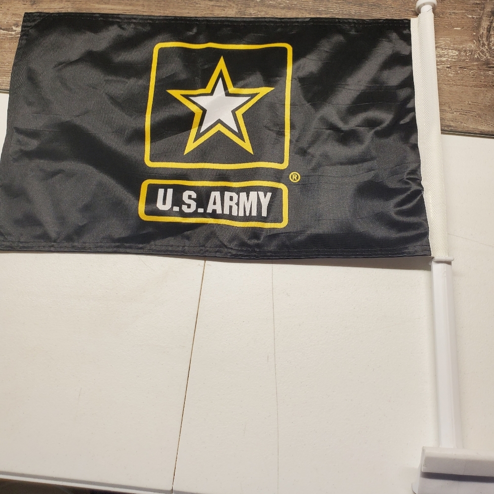 USA Army American Car Flag 11" x 17" Two-Sided 20‎ 1/2"L New Veteran